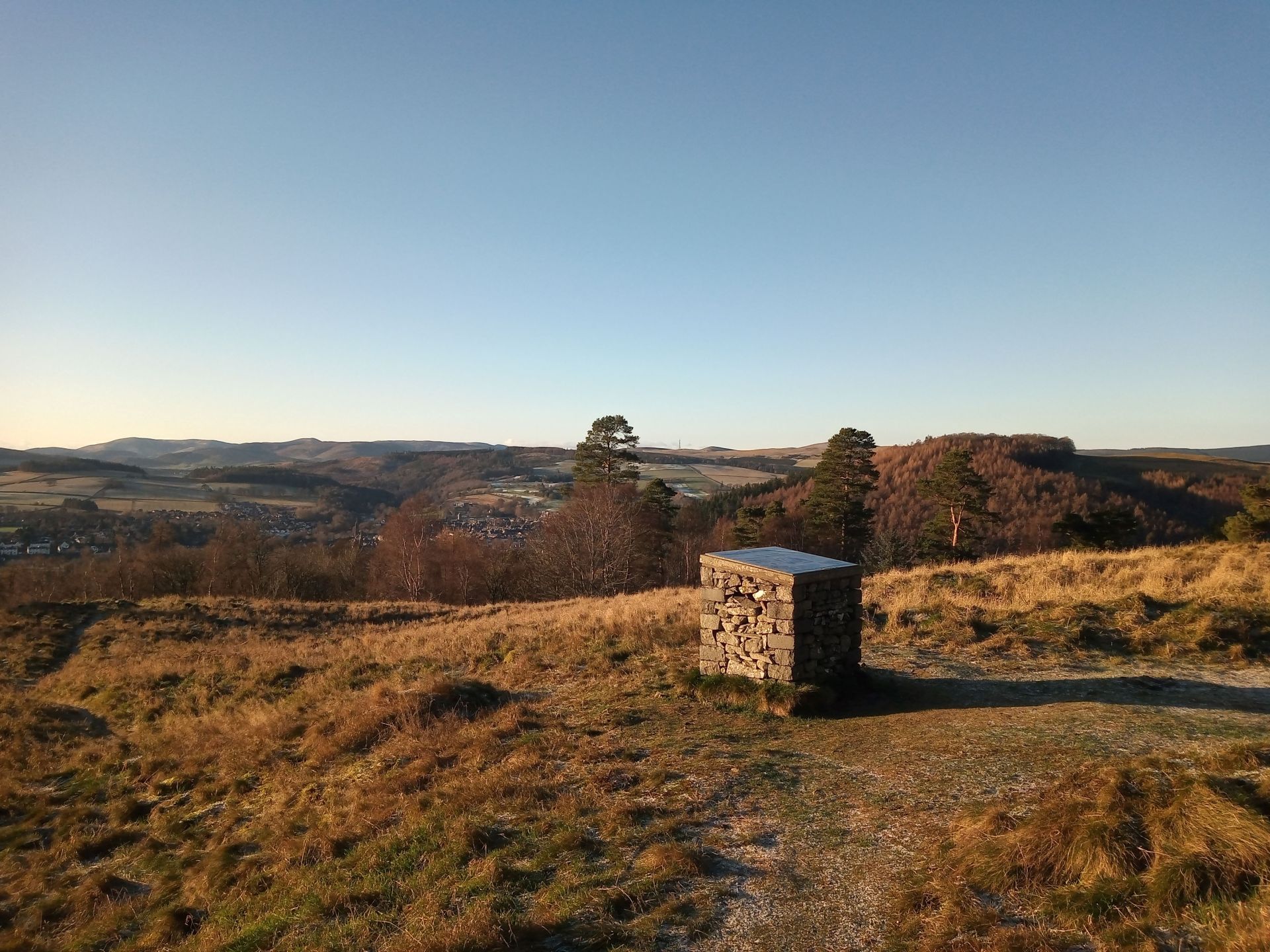 Lovely views over Peebles